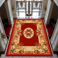 Tapis géométriques de luxe en polyester, fabriqués à la machine, pour salon et chambre à coucher, décoration intérieure - Écologiques et personnalisables