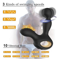 360° Rotierender Analsex-Vibrator und Prostata-Massagegerät, mit 10 Leistungsstarken Stimulationsmustern, Analsex-Spielzeug für Männer, Frauen und Paare