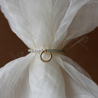 Bague en argent Gemnel Best Sellers 2026, marque privée, haute qualité, anneaux entrelacés, micro-pavé CZ, délicate, géométrique, en argent 925