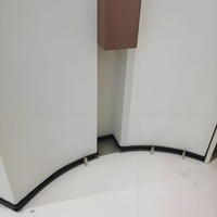 Bordure Courbe Moderne en Acier Inoxydable avec Courbes Douces et Fluides, Durable et Écologique, Installation Facile pour Plafonds de Villas et Hôtels