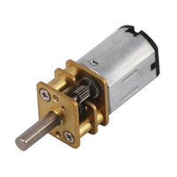 DC 12V 15-4000RPM N20 Motor Roda Gigi Logam Mikro Mini Dudukan Flens IP55 GA12-N20 untuk Peralatan Rumah Tangga Kipas Perahu Lengan Robot Robot