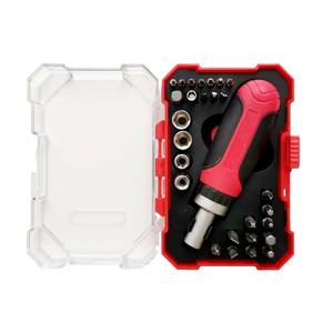 Ensemble d'outils à main Lixin 28 pièces, kit de tournevis à cliquet métrique pour usage domestique avec plusieurs embouts et étui portable - Product Image 2