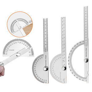 Goniometro a dito con righello di misurazione rotante a 180 gradi in acciaio inossidabile goniometro con righello goniometro ad angolo - Product Image 2