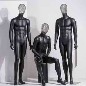 Tienda <span class=keywords><strong>de</strong></span> <span class=keywords><strong>ropa</strong></span> escaparate moda negro medio cuerpo cabeza <span class=keywords><strong>de</strong></span> <span class=keywords><strong>alambre</strong></span> <span class=keywords><strong>de</strong></span> Metal y busto maniquí - Product Image 2