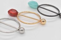 Kleidungs stück dekorative Perle Diamant Eck schnalle Elegante Gold Perle Gürtel Ring Schnalle Schal Schnalle Perle Zubehör