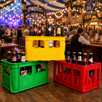 XIEFA fabricant de haute qualité 12 24 bouteilles caisse empilable boîte de rangement en plastique caisse de bière caisse de bière