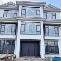 Ventanas Corredizas Modernas de Aluminio con Aislamiento Térmico y Acústico, Doble Acristalamiento, para Villas