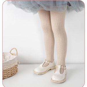 Leggings per bambini di alta qualità primavera autunno solido 3-8 anni collant personalizzato per bambini cotone traspirante collant per ragazze all'ingrosso - Product Image 2