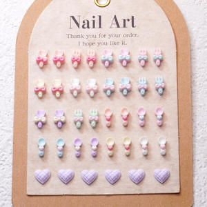 <span class=keywords><strong>Mini</strong></span> charms pour ongles en forme de couverts <span class=keywords><strong>macaron</strong></span> - Petits fourchettes et cuillères 3D pour un nail art kawaii fantaisiste - Product Image 3