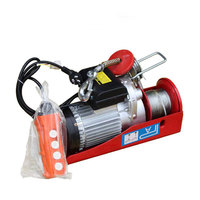 Mini palan électrique à câble de 1 tonne, 220/380V, télécommande sans fil, vitesse de levage de 6m/min, construction en acier, garantie 1 an