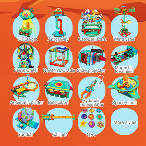 DIY Peinture Enfants STEM Science Éducative Exploration Physique Interactive 3D Puzzle Kit de Construction Jouet en Bois - Product Image 2