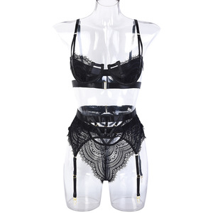 ZZYUP 6607MU, recién llegados, conjunto de lencería sexy con perspectiva de encaje, conjunto de liguero de sujetador fino, <span class=keywords><strong>ropa</strong></span> <span class=keywords><strong>interior</strong></span> de encaje para chicas sexy calientes con bragas - Product Image 6