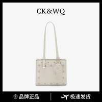 Sacs de créateur de luxe discret SS 2026 Four Leaf Tote en cuir contrastant avec pochette assortie pour pièces de monnaie, sacs à bandoulière pour femmes, vente en gros