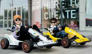 Drift 4-Wheel Racing Design Go-Kart rechargeable pour les enfants Siège réglable Toddler Ride-Racer pour les parcs d'arrière-cour - Product Image 6