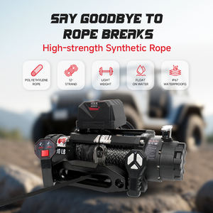 Ambull Factory <span class=keywords><strong>4X4</strong></span> tout-terrain 13500 LBS <span class=keywords><strong>Treuil</strong></span> de remorque <span class=keywords><strong>Treuil</strong></span> électrique ATV Corde synthétique avec télécommande pour voiture - Product Image 3