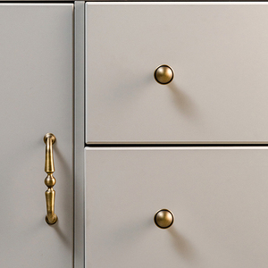Poignée de meuble en laiton antique de style rétro Qiansi HK0352 en forme de U pour armoire de cuisine, commode, tiroir de chambre à coucher, armoire, porte - Product Image 4