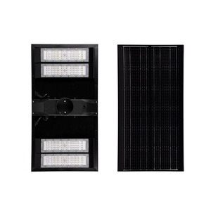 ไฟถนนโซลาร์เซลล์แบบรวมกันน้ำ IP67 แบตเตอรี่ในตัว 200W/400W/600W ความสว่างสูง LED มุมกระจายแสง 360 องศา สำหรับภายนอกอาคาร - Product Image 2