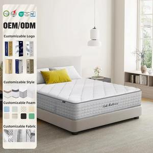 <span class=keywords><strong>Matelas</strong></span> orthopédique à ressorts ensachés avec surmatelas en mousse à mémoire de forme et gel, soulageant la pression, livré en boîte, mobilier de chambre personnalisé - Product Image 1