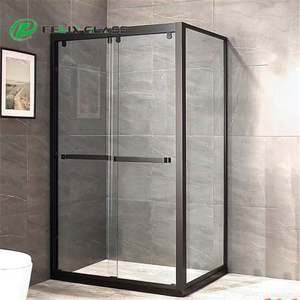 Herrajes para Puerta de Ducha Corredera de Vidrio Templado, Decoración Industrial para Baño, Personalizable, Resistente al Agua, Nuevo Modelo 2025 - Product Image 2