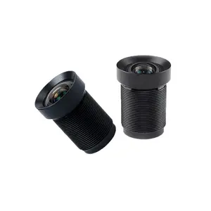 Lensa papan tunggal sudut lebar F2.4 optik panjang fokus 4.3mm lensa M12 untuk kamera Webcam keamanan 4K