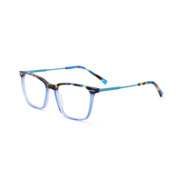 Montures de lunettes en acétate tendance unisexe, style rétro rectangulaire, transparentes, pour la vente en gros