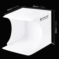 Dropshipping kotak foto putih Led Puluz 20cm Usb kotak foto Studio dengan Gratis latar belakang untuk produk kecil kotak lampu fotografi