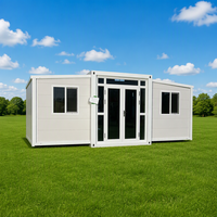 Maison conteneur modulaire extensible pour usage hôtelier, durable et dotée de conceptions d'ailes pliantes standard, taille personnalisée selon vos besoins