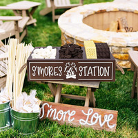 2024 support de barre avec poignées ferme cuisine décor rustique Smores torréfaction Station bois organisateur Camping BBQ accessoires