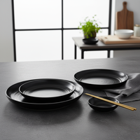 Ensemble de 16 assiettes à dîner écologiques incassables, ensembles d'assiettes réutilisables en paille de blé pour les fêtes