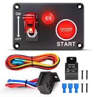 Interrupteur à bascule 2-en-1 5P pour panneau de commande, SPST ON-OFF, avec indicateur LED, indice de protection IP65, pour démarrage de moteur marin, interrupteurs à bascule en acier inoxydable