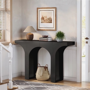 <span class=keywords><strong>Console</strong></span> contemporaine moderne classique en bois d'ingénierie pour entrée et salon - Meuble de maison - Product Image 1