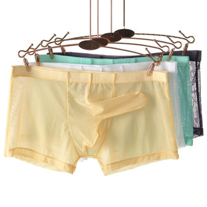 Herrenunterwäsche ultradünnes netz atmungsaktiv T-back elefantennose transparent sexy kugeltrennung boxershorts individuell - Product Image 5