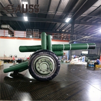 Modèle de howitzer gonflable M7 Air sur mesure, échelle 1:1, maquette de canon Bofors haute précision pour l'extérieur