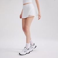 Nouvelle jupe d'exercice en maille 3D, sensation de peau nue, confortable pour le yoga, pantalon antidérapant respirant et ajouré