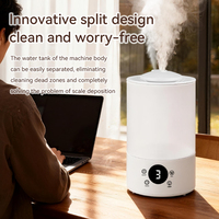 Humidificateur d'air intelligent à ultrasons à grande capacité de 4 L, arrêt automatique, contrôle tactile, brume fraîche, pour toute la pièce