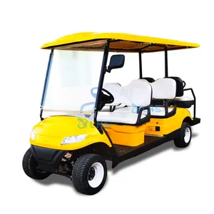 4 personnes 60V électrique pli golf tout terrain chariot 4 roues motrices golf scooter voiture nouvelle énergie levé golf buggy chariot à vendre
