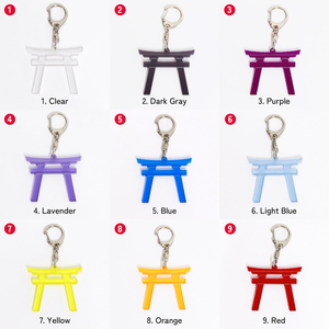 Porte-clés motif Torii coloré personnalisé, kawaii, en plastique acrylique transparent pour enfants - Product Image 2