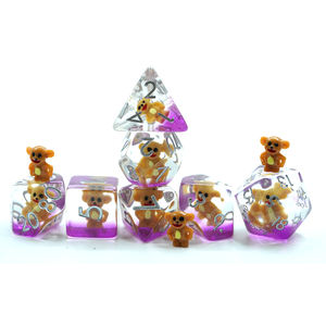 2024 yüksek kalite 7-Pcs 16mm reçine D & D oyunu zar yuvarlak kenar horoz dahil DND zar yeni varış - Product Image 1