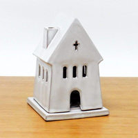Brûleur d'encens religieux en céramique OEM personnalisé, ajouré, lumineux, minimaliste, moderne, nordique, pour décoration de Noël à la maison