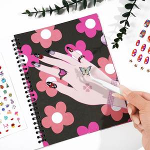 Regalos Creativos y Divertidos: Libro de Maquillaje con Pegatinas Removibles, Libro para Colorear con Pegatinas de Arte de Uñas para Niñas - Product Image 3