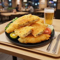 Filetes de bacalao crujientes sin espinas, empanizados, congelados, prefritos, en forma de barra, para servicio de alimentos y restaurantes