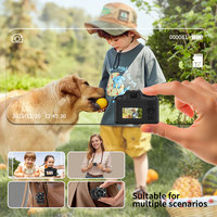 Kamera Digital Mini Gantungan Kunci Retro Layar 2K HD 1080P 2MP 5MP Anak-anak Super Portabel Perekam Foto Lampu LED Terintegrasi Nightshot