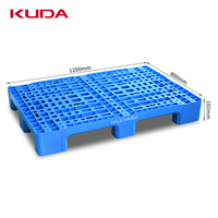 Palette en plastique KUDA 1208B-WGJJ Grid Nine Foot pour chariot élévateur, entrepôt, palette épaisse et robuste, planche de chariot élévateur, planche de protection
