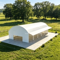 Abri pour bétail en acier robuste, abri pour vaches, abri pour chevaux, tente en PVC