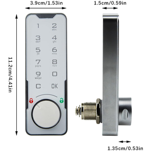 Cerradura Inteligente para Gabinete sin Llave con Teclado Táctil y Código Electrónico de Un Solo Uso, con Llave Maestra - Product Image 6