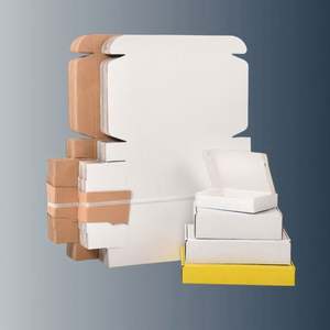 Emballages en carton rigide de luxe populaires 2024, boîte blanche avec couvercle amovible, boîtes cadeaux avec gaufrage, revêtement UV et laminage mat - Product Image 1