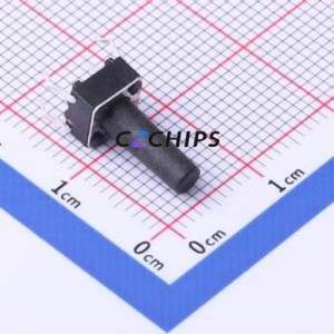 TC-6610-13-160G Tactile Switch Through hole-4P,6x6mm Switch Single Pole Single Throw Round Button 1.6N Through Hole - Product Image 1