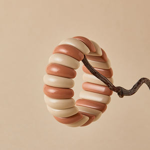 Bracciale Bohemien in Acrilico Elastico da Donna, Design Largo e Voluminoso, Vestibilità Elastica, Braccialetto Colorato Impilabile per Festival e Uso Quotidiano - Product Image 5