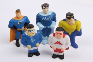 Balle anti-stress en mousse PU avec logo personnalisé, forme de personnages de super-héros, jouet anti-stress pour la promotion - Product Image 2