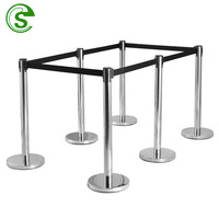 Poteaux de contrôle de file d'attente, barrière rétractable à ceinture, contrôle de ligne, poteau en corde de velours, poteau VIP